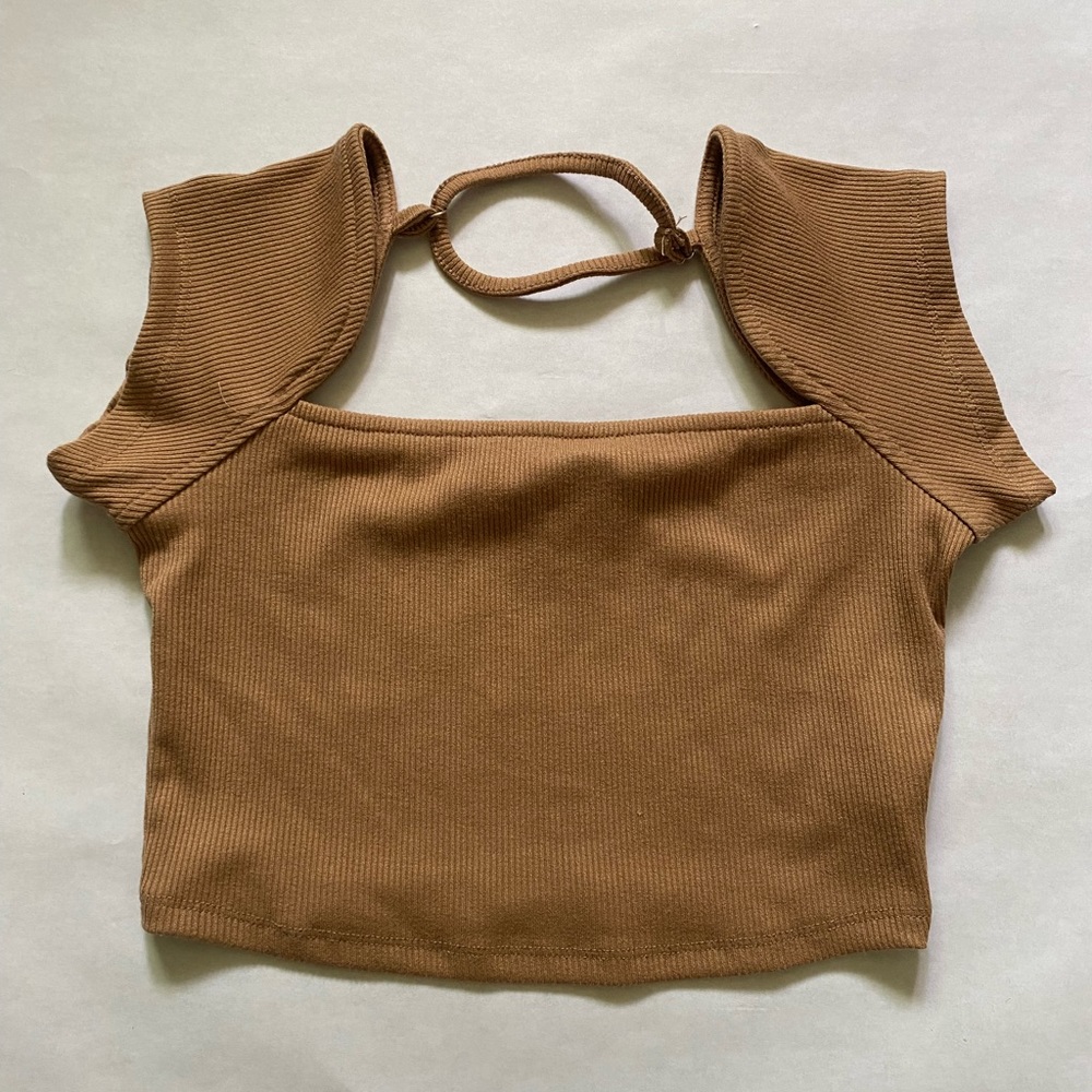 Cute brown crop top